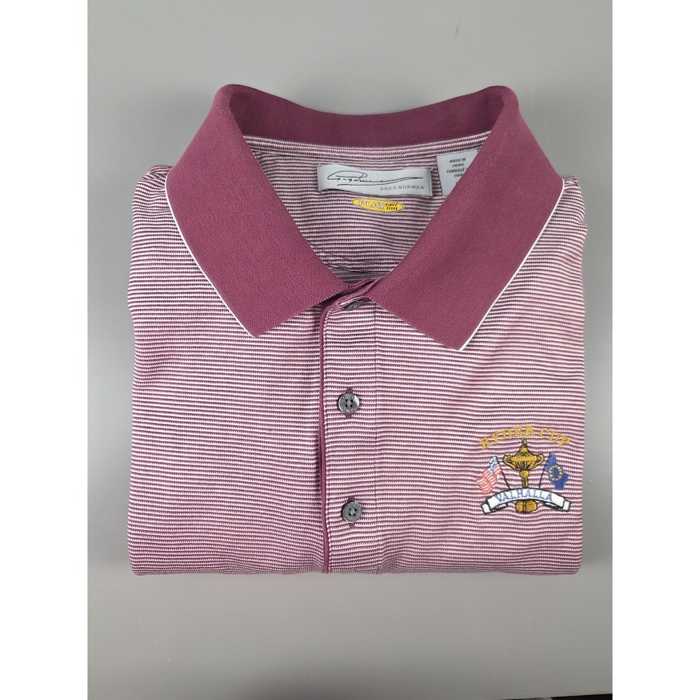 Ryder Cup VALHALLA Polo Sz L‎ Greg Norman Play Dry